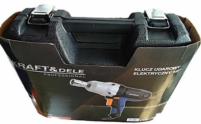 KLUCZ UDAROWY KRAFT&DELE Mocny 2200W 1/2 Walizka Nasadki