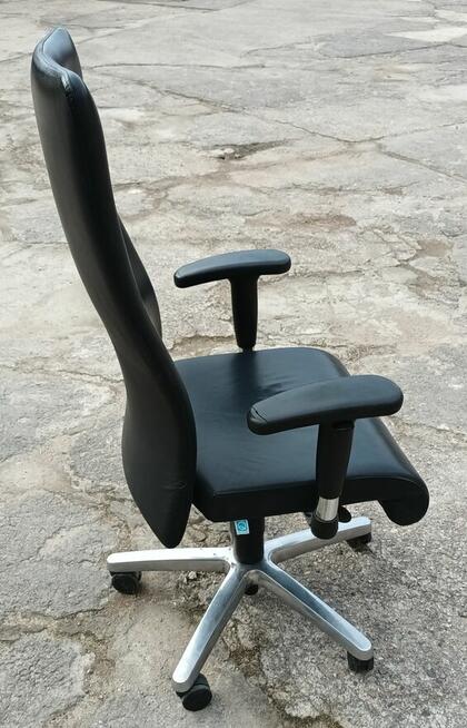 Fotel gabinetowy, ekoskóra, bardzo dobry stan, FAKTURA VAT