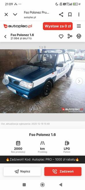 Auto policyjne/Policyjny Radiowów