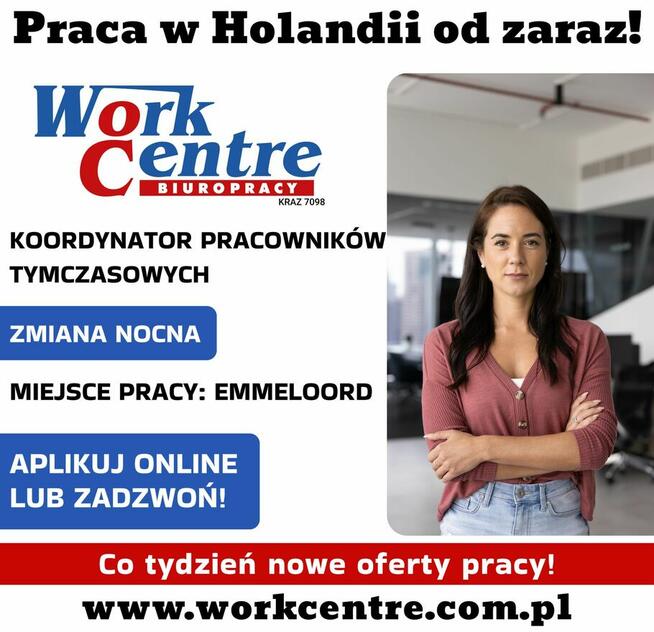 Koordynator pracowników tymczasowych (nocna zmiana) (k/m)