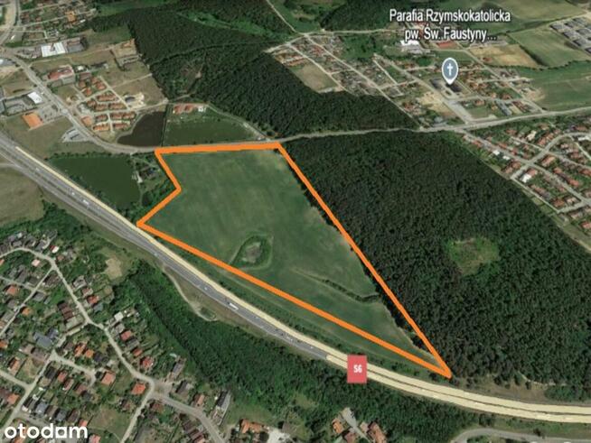 inwestycja pod centrum handlowe I blisko wjazd na S6 I