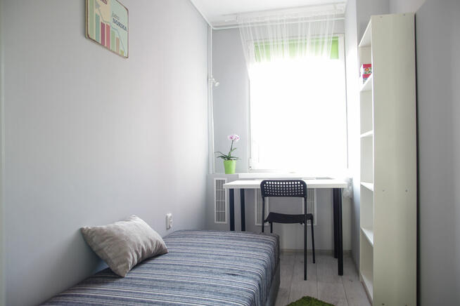 Pokój 1-osobowy | Wrocław – Balonowa | jasny, umeblowany