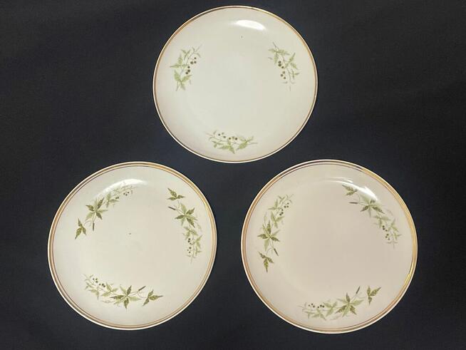 PRL stare talerze deserowe talerz Lubiana