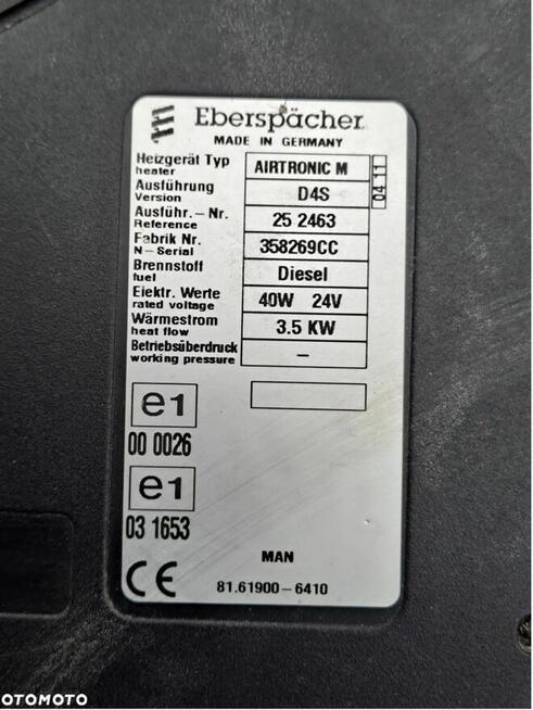 Ogrzewanie postojowe Webasto AIRTRONIC M D4S 3.5kW