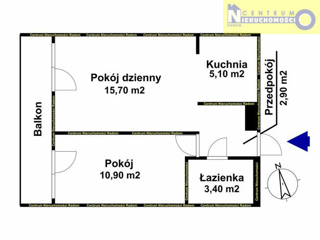 Centrum, M3 38 m2, ul. Kelles-Krauza