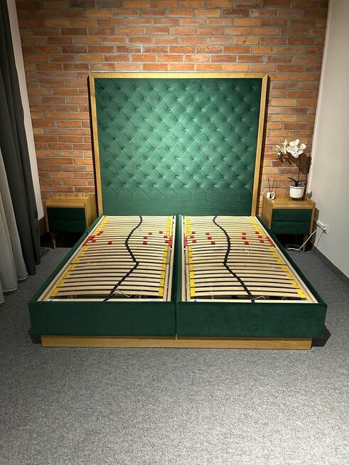 Łóżko kontynentalne 180x200 + 2 stoliki nocne