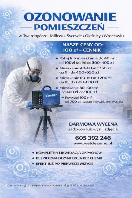 Pranie ekstrakcyjne tapicerki meblowej w Twardogórze