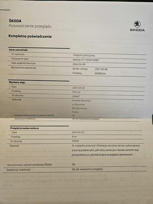 Skoda karoq 1.5tsi style.