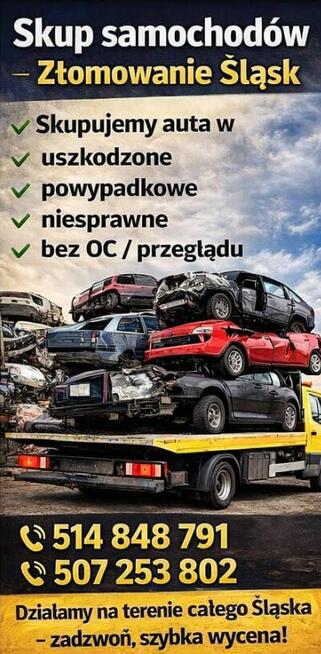 Złomowanie aut Tychy – skup aut powypadkowych Śląsk