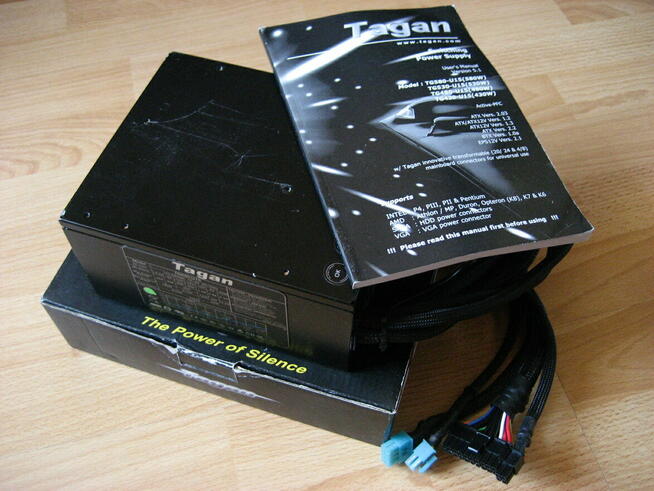 Zasilacz komputerowy TAGAN TG430-U15. Uszkodzony