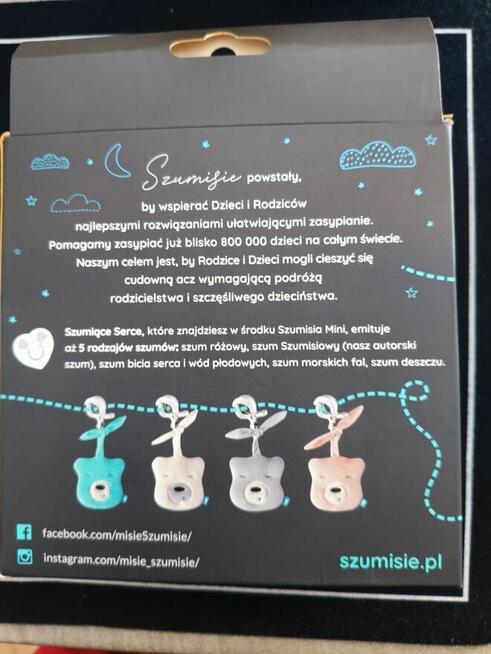 Szumisie Szumiś Mini Miś Zawieszka Na Sen Szary