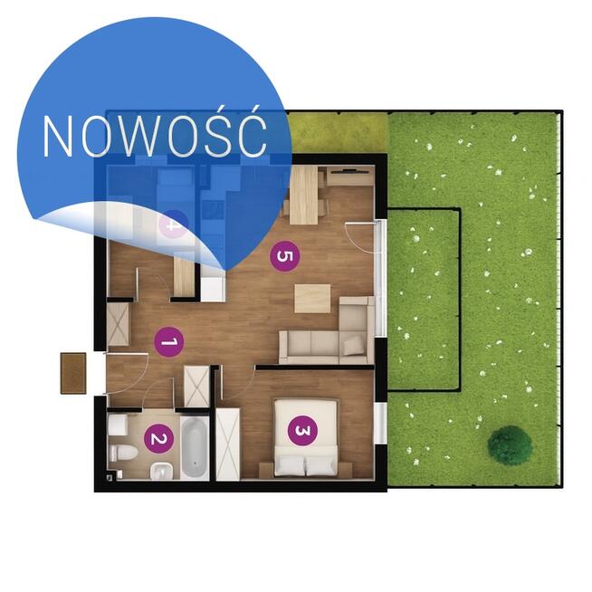 ⭐ ★ Przedsprzedaż Siewierz 3 pokoje ogród 50m ★ ⭐