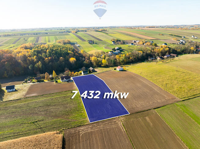 Piękna, szeroka działka w okolicach Ojcowa