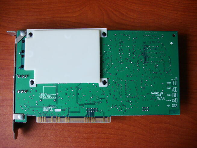 Modem telefoniczny Dial-Up 3COM ISA. Komputer vintage retro