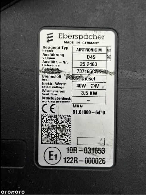 Ogrzewanie postojowe Webasto AIRTRONIC M D4S 3.5kW