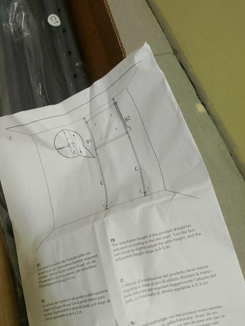 Markiza zaciskowa firmy tillvex 100x310 cm