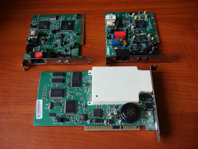 Modem telefoniczny Dial-Up 3COM ISA. Komputer vintage retro