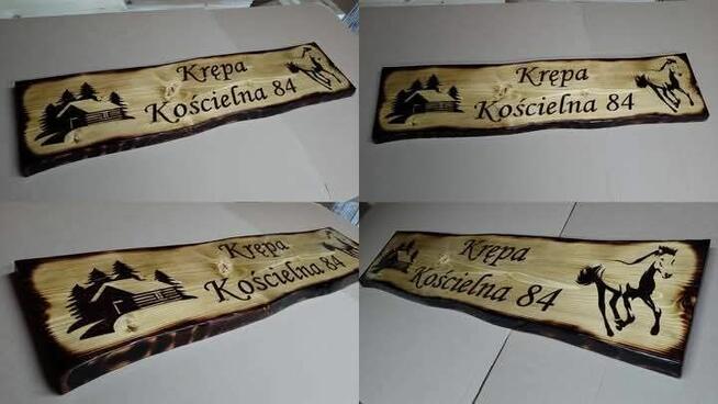 Tablica ozdobna na dom z drewna altankę grawer wypalanie des
