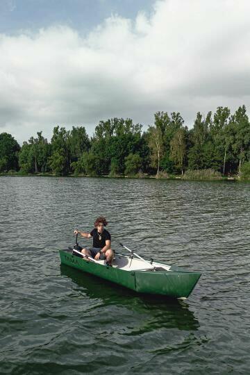 Łódka Łódź Wędkarska Składana Wiosłowa Motorowa Silnik Elekt