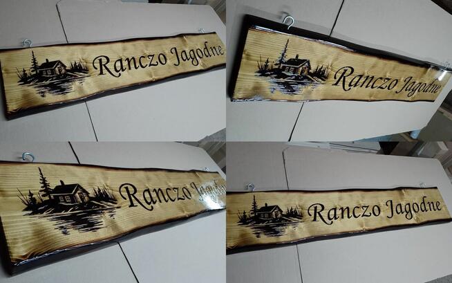 Tablica ozdobna na dom z drewna altankę grawer wypalanie des