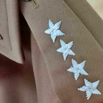 Obszycie pagonów munduru bajorkiem na stopnień - WP i SW