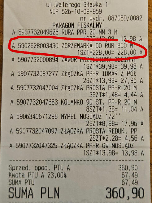 Zgrzewarka do rur PE PP PB 800W 16-50mm - GWARANCJA - KRK!