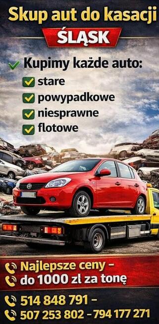 Złomowanie aut Tychy – skup aut powypadkowych Śląsk