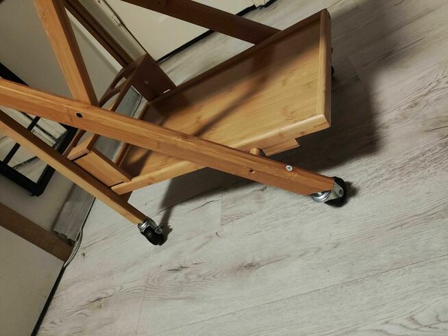 Wózek Barek na Kółkach Regał kuchenny drewniany z drewna