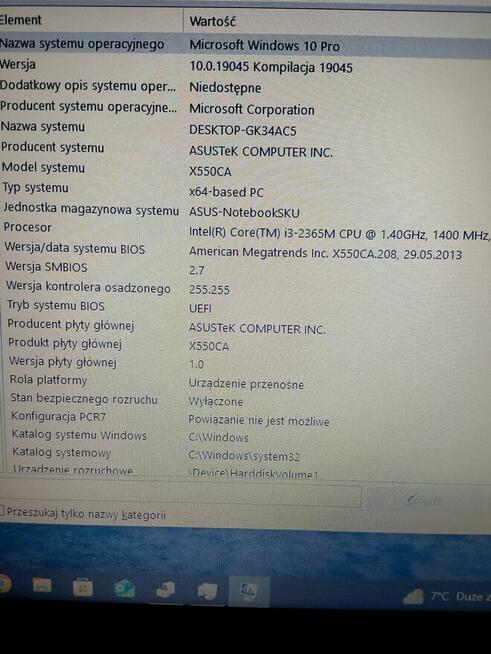 Laptop Asus X550C - I3 - SSD