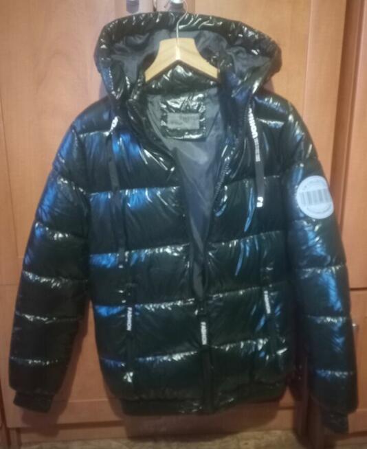 Kurtka damska zimowa pikowana r.M/L butelkowa zieleń