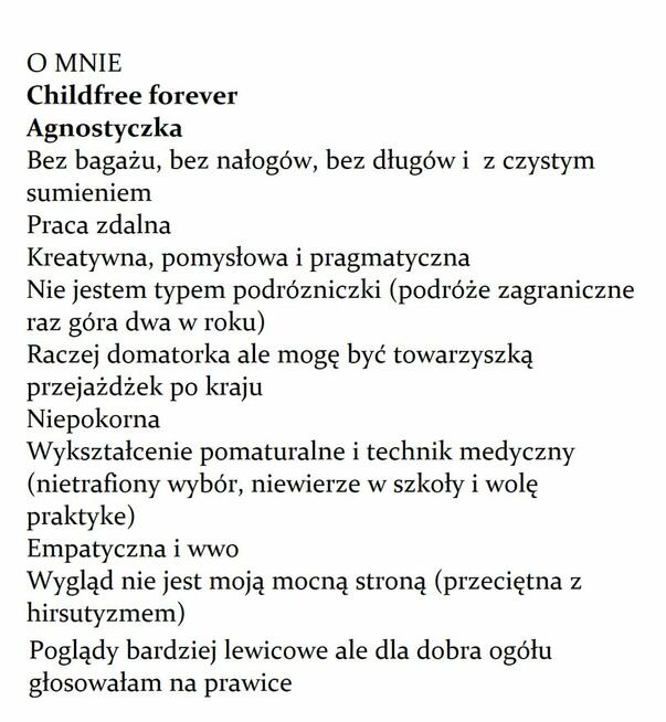 Przedsiębiorczego który nie chce mieć dzieci w wieku 27-42