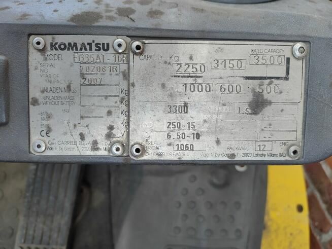 Wózek widłowy producenta Komatsu, typ/model: FG35AT-16R