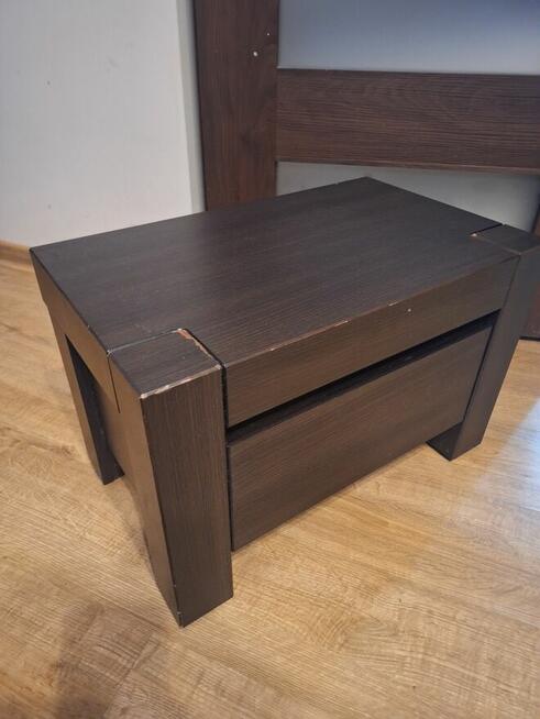 Łóżko 160x200 wenge+2szafki