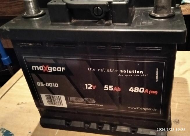 Akumulator Maxgear 12V 480A 55Ah sprzedam.