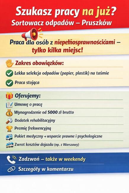 Sortowacz odpadów-papier-plastik
