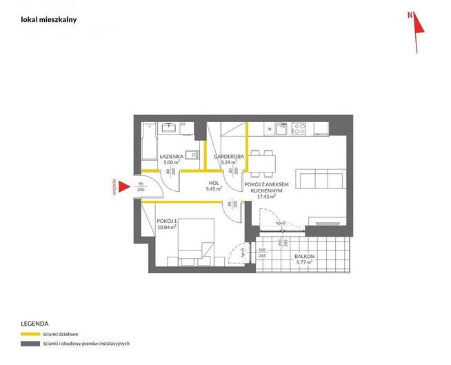 2 pokoje aneks kuchenny garderoba balkon. PROMOCJA