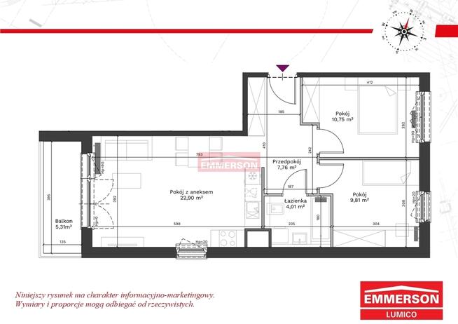 Ustawne 3 pok. z balkonem | Bonarka | Bezpośrednio