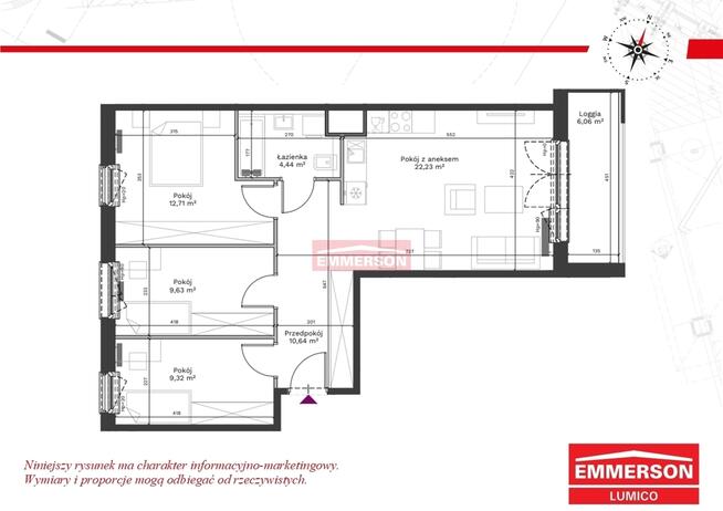 4 pokojowe z balkonem | Bonarka | Bezpośrednio