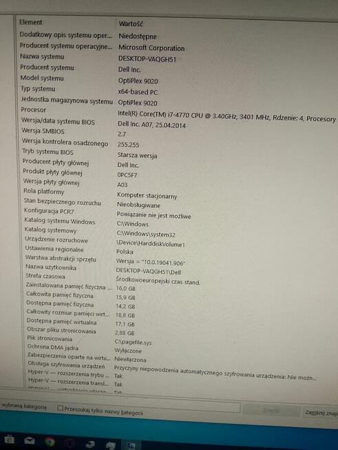 DELL optiplex 9020 - intel core I7-4770 - SSD
