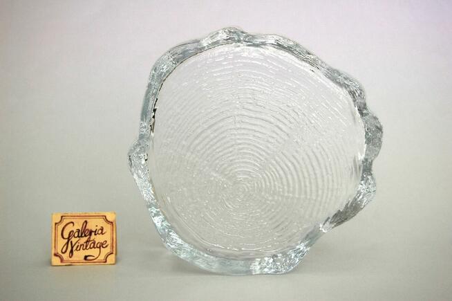 Kryształ miska pień drzewa vintage design B. Edenfalk Skruf