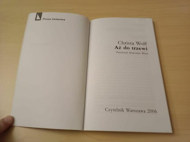 Christa Wolf: Aż do trzewi wyd. Czytelnik