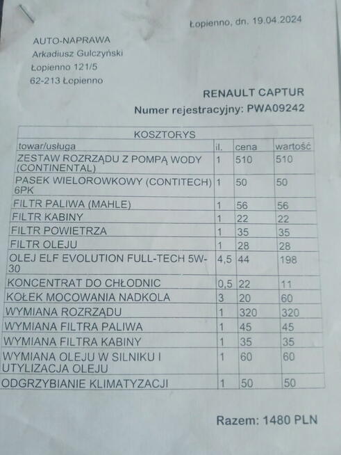 SPRZEDAM RENAULT CAPTUR