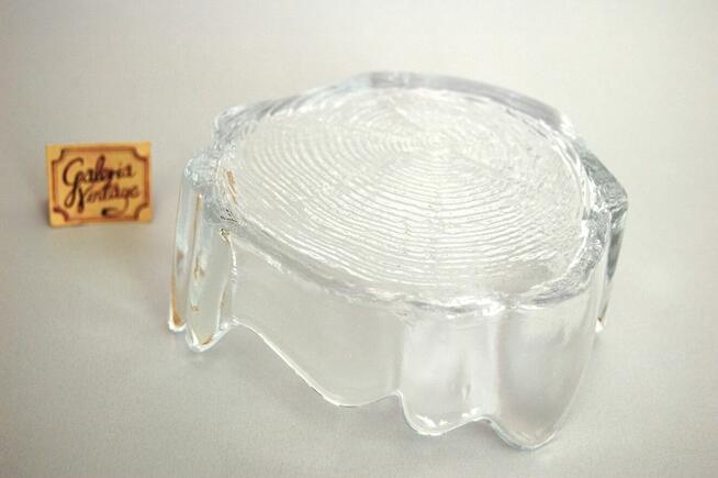 Kryształ miska pień drzewa vintage design B. Edenfalk Skruf