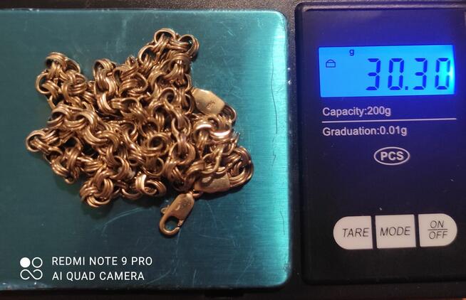 Złoty łańcuszek 585 14 K