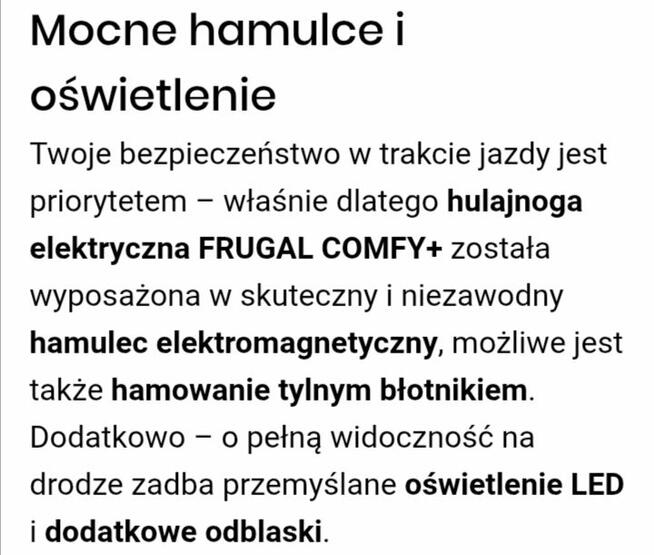 Sprzedam Hulajnogę Frugal Comfy +