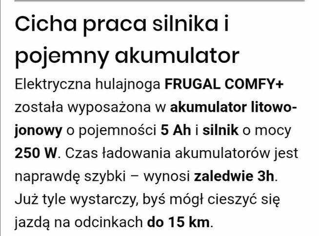 Sprzedam Hulajnogę Frugal Comfy +
