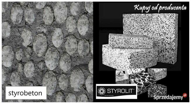 granulat styropianowy Styrolit konglomerat 0.8 m3