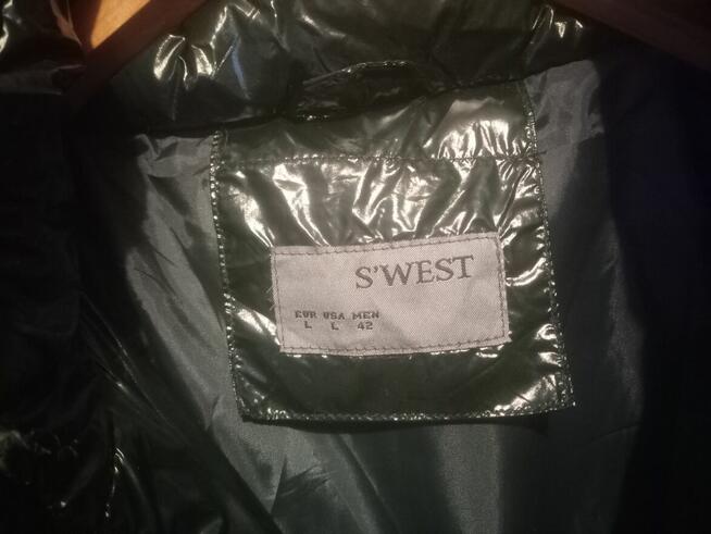 Kurtka damska zimowa pikowana r.M/L butelkowa zieleń