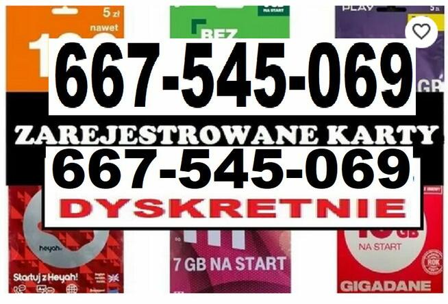 ZAREJESTROWANE AKTYWNE ANONIMOWE PREPAID KARTY SIM STARTERY