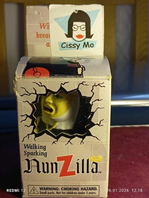 VTG Nunzilla Walking Nun Wind Up Accoutrements , pudełko org